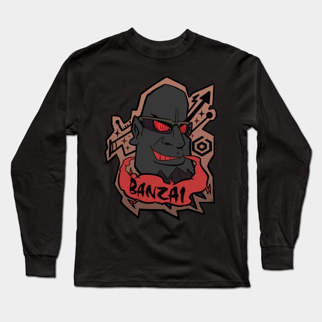 BANZAI! Goji Black Long Sleeve T-Shirt by Taibatk5